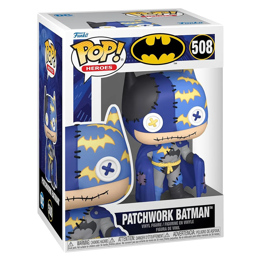 Boneco Funko Pop! DC Heroes - Patchwork Batman 508 - Imagem 3